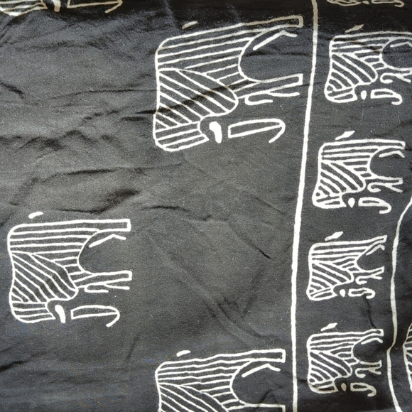 Boho Pull On Pants Elephant Wide Leg Cropped Pocket Safari Rayon Free Size India - Picture 12 of 14